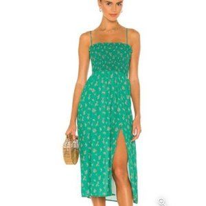 Revolve RESA Ashley Midi Dress in Gardenia